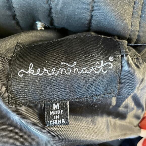 Reversible Faux Fur Vest Keren Hart Size Medium Cozy Apres Ski Winter Resortwear - Picture 9 of 12